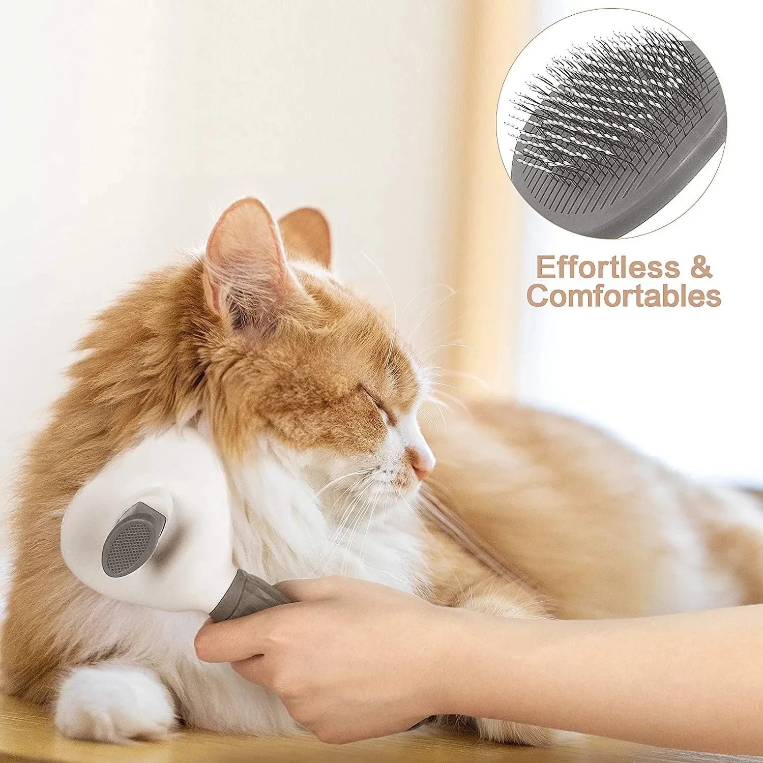 Brosse Auto-Nettoyante Premium— Chien & Chat