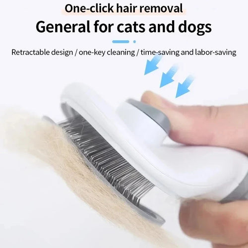 Brosse Auto-Nettoyante Premium— Chien & Chat