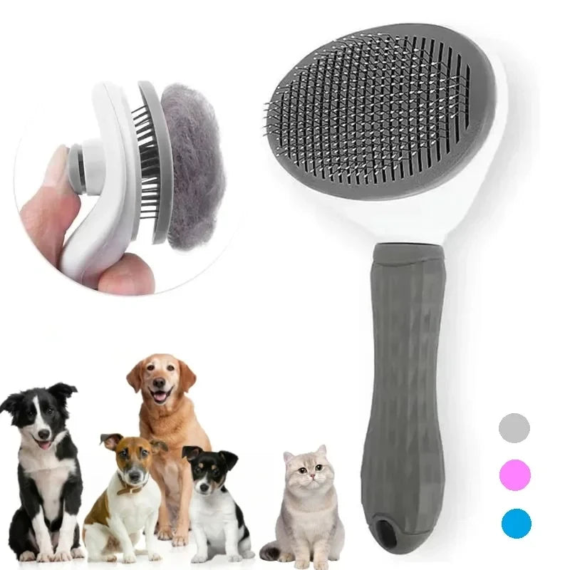 Brosse Auto-Nettoyante Premium— Chien & Chat