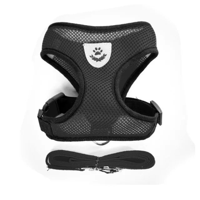 Harnais Réglable Anti-Traction — Chien & Chat | S à XL